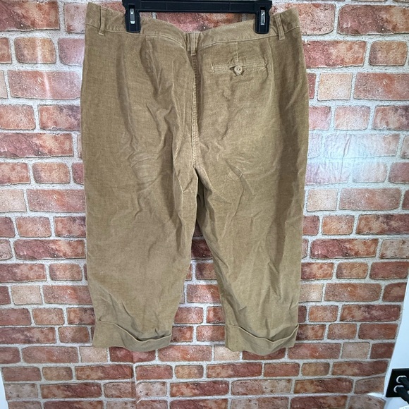 NWOT Talbots Women's Tan Corduroy Pant sz 14 - Picture 2 of 8